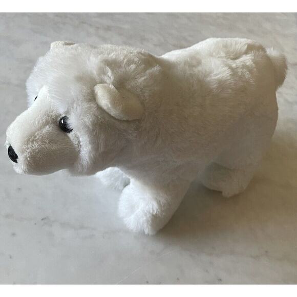Douglas Polar Bear Cub Plush Stuffy Cuddle Toy White Small 8 in.‎ Soft Lovey - Picture 1 of 6